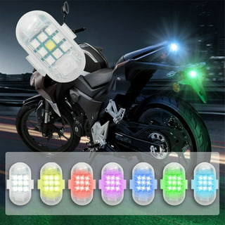 Wireless LED Strobe Light with Remote, High Brightness 7 Colors USB  Rechargeable Flashing Lights for Car, Trucks, Motorcycle, Bike, Vehicles,  Drone