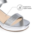 thumbnail image 4 of Sandalias Plataforma para Mujer DREAM PAIRS Plateadas Talla 9.5, 4 of 7