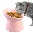 thumbnail image 1 of Elevated Pet Bowl Neck Protection Ceramic Cat Bowl Cat Water Bowl for Kitten, 1 of 10