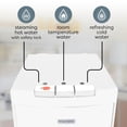 thumbnail image 5 of Igloo Bottom Loading Water Cooler – Hot, Cold, & Room Temperature Dispenser – White, Holds 3 & 5 Gallon Jugs, Child Safety Lock – for Homes, Kitchens, Offices, Dorms, 5 of 6