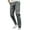 Dark Gray, variant on Men's Fashion Cargo Joggers - Elastic Waist Drawstring, Lightweight - Polyester Spandex - Gym/Outdoor/Daily - Sizes 32-37