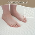 thumbnail image 7 of SIXHOME Bathroom Rugs Waffle Bath Rug Super Soft Absorbent Non Slip Bath Mat Beside Tub Rubber Backed Machine Washable Bathroom Rugs with Tassels Boho Bathroom Decor 20" x 32" White, 7 of 7