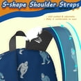 thumbnail image 5 of Bigfoot and Yeti Blue Pattern 17" School Backpacks for Teens,Waterproof Oxford Fabric,S-Shape Padded Straps for School,Travel,Hiking,Camping, 5 of 6