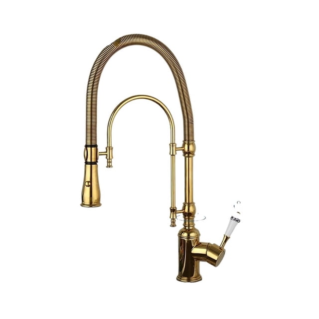 Kitchen Faucet Pull Down, Hot& Cold Mixer Crane Water Tap, Dual Hole Sink Faucet ,Versatile Features