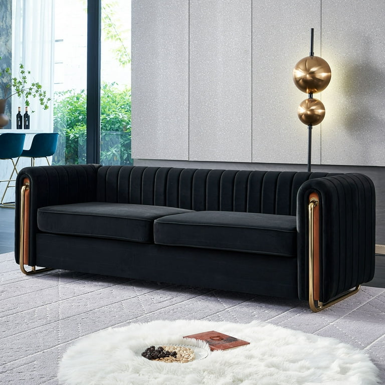 Walmart velvet couch discount