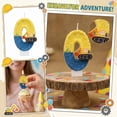 thumbnail image 5 of Construction Cake Topper, Construction Birthday Candle -Digger Birthday Candles Numbers，Birthday Candles，Yellow & Blue Construction Party Decorations,Excavator Birthday Decorations, Digger Number 0, 5 of 5