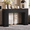 Black, variant on CHIC HOUSE 43" Fluted Console Table with Hidden Storage, Narrow Entryway Table Behind Couch, Farmhouse Wood Sofa Table with Adjustable Shelves for Living Room, Foyer, Walnut