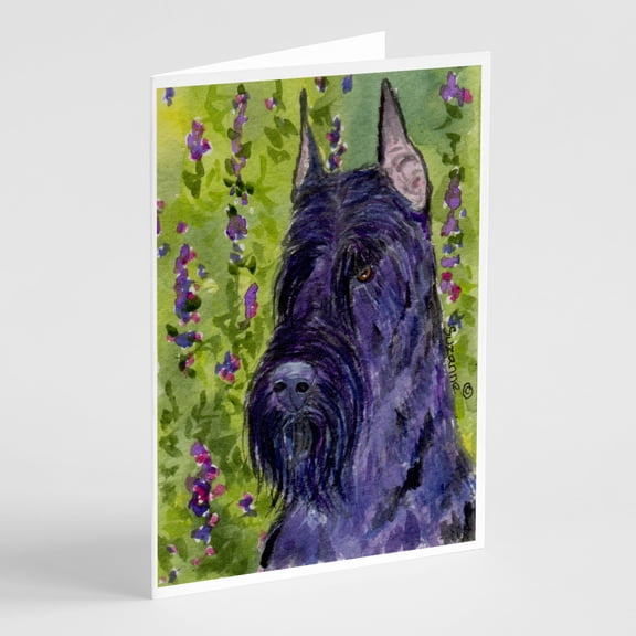 Scottish Terrier Greeting Cards and Envelopes Pack of 8