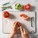 thumbnail image 4 of 2PCS Tabla de Cortar de Acero Inoxidable, 2 IN 1 Titanium Cutting Board, Tabla de Cortar Cocina Para Diferentes Materiales Alimenticios, Duradero Anticorrosión, 4 of 4