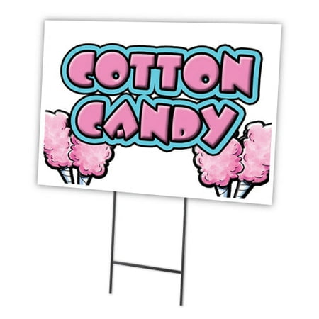 SignMission C-2436-DS-Cotton Candy 24 x 36 in. Cotton Candy Yard Sign & Stake