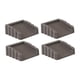 thumbnail image 1 of 4 Piezas Tope de Puerta Antideslizante Goma Premium Evita Golpes Fácil de Usar Portátil Adecuado para Oficina Hogar Dormitorio Baño Protección de Mueb Gris, 1 of 8