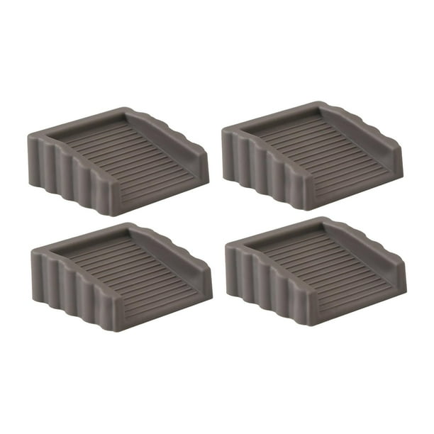 4 Piezas Tope de Puerta Antideslizante Goma Premium Evita Golpes Fácil de Usar Portátil Adecuado para Oficina Hogar Dormitorio Baño Protección de Mueb Gris