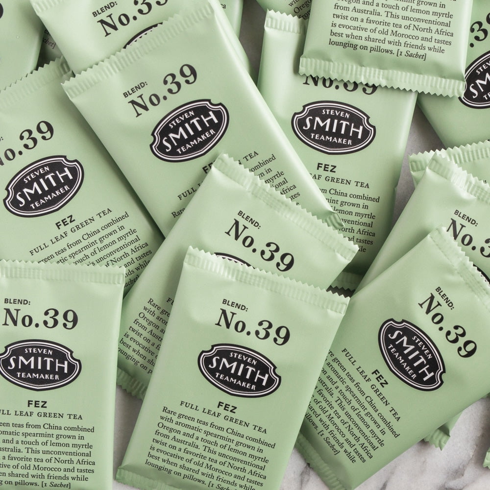 Pack of 6, Smith No. 39 Fez Moroccan Mint Green Tea, 15 bg