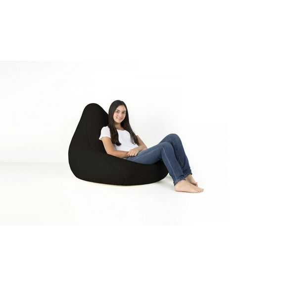 Lounge & Co Black Sherpa Bean Bag Cover