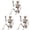 White*3, variant on Halloween Skeletons, Life-Size Full Body Realistic Posable Skeleton with Movable Joints, Spooky Haunted House Decor for Outdoor Yard, Patio & Front Porch