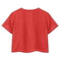 thumbnail image 2 of Uourmeti Christmas Santa Claus-Pink Crop Top for Girls Cute Loose Sports Pullover Lightweight Soft Crewneck Short Sleeve T-Shirt, 2 of 6
