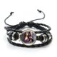 thumbnail image 2 of The Vampire Diaries Leather Bracelet Adjustable Elena Stefan Braided Beaded Bracelet Wristband Handmade Jewelry Gift, 2 of 5
