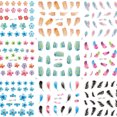 thumbnail image 4 of 48 Feuilles de Décalcomanies pour Ongles, Motifs Assortis, Autocollants de Manucure, 4 of 8