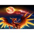 thumbnail image 1 of Taladro Pintura (DE5708) DIY Mosaico Animación Figura Dragón Completo Ronda Rhinestone Kit 20X30cm Hugtrwg Para estrenar, 1 of 1