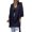 Black L, variant on Fall Spring Women Coat Irregular Hem Loose Open Stitch Solid Color Dolman Sleeve Poncho Turn-down Collar Cardigan Dating Commuting Cape Jacket