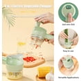 thumbnail image 2 of 4 in 1 Vegetable Chopper Electric, Handheld Choppers, Smart Kitchen Appliances for Pepper, Garlic, Onion, Celery & Meat, 2 of 7