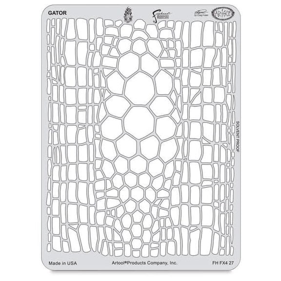 Iwata Artool Freehand Template - Kustom FX 4 Gator