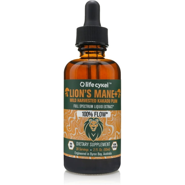 Life Cykel Lion's Mane Double Extract with Kakadu plum (60ml) 1 ea ...