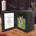 thumbnail image 1 of de madera para mascotas para perros, gatos, cenizas, caja de recuerdo conmemorativa, marco de fotos, ataúd, ataúd, regalos de recuerdo, altar de Negro Fernando Urna de cremación, 1 of 8