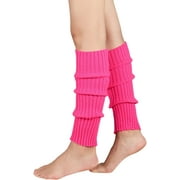 Zando 80s Womens Knee High Leg Warmers Knit Leg Warmers Junior Ribbed for Party Accessories