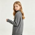thumbnail image 3 of fatyb Boys Girls Knit Sweater Mock Neck Thermal Pullover Casual Kids Long Sleeve Fall Winter School Tops, 3 of 6