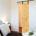 thumbnail image 2 of K-Rail Solid Knotty Pine Unfinished Barn Door Assembled Slab, 2 of 7