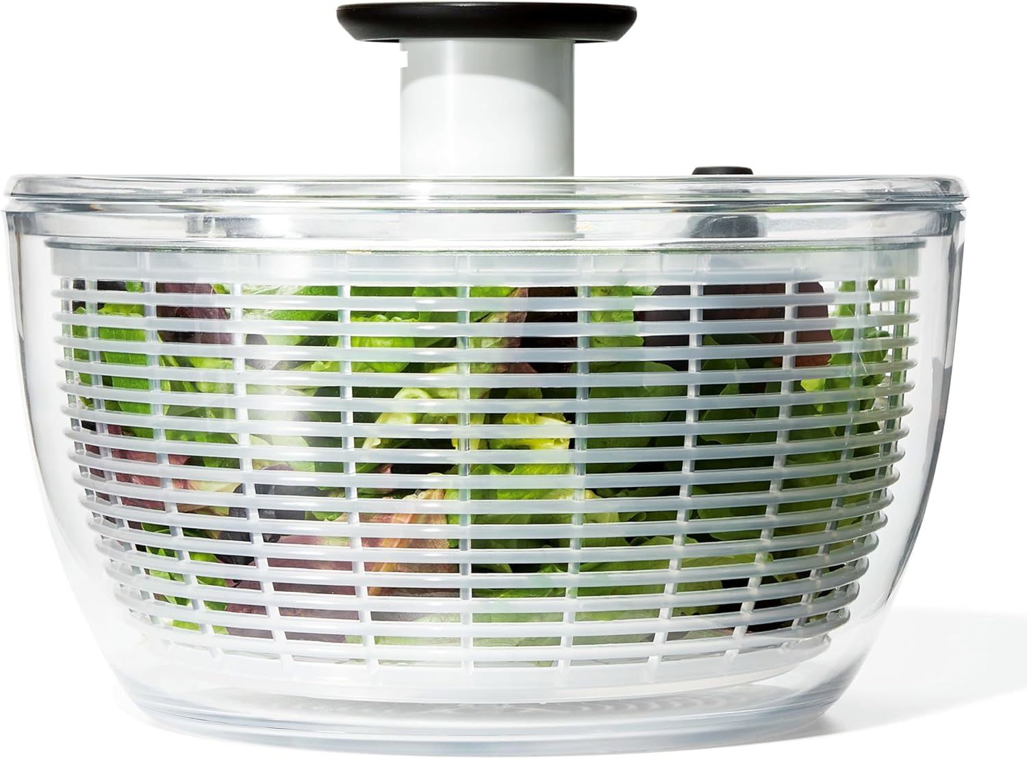 OXO Steel Salad Spinner w/ Soft Push Pump & Locking Lid - Walmart.com