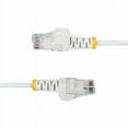 thumbnail image 4 of StarTech 6in White Slim CAT6 Ethernet Cable, Snagless RJ45, LSZH, 28AWG Pure Bare Copper, Slim Network Patch Cable/Cord, 4 of 5