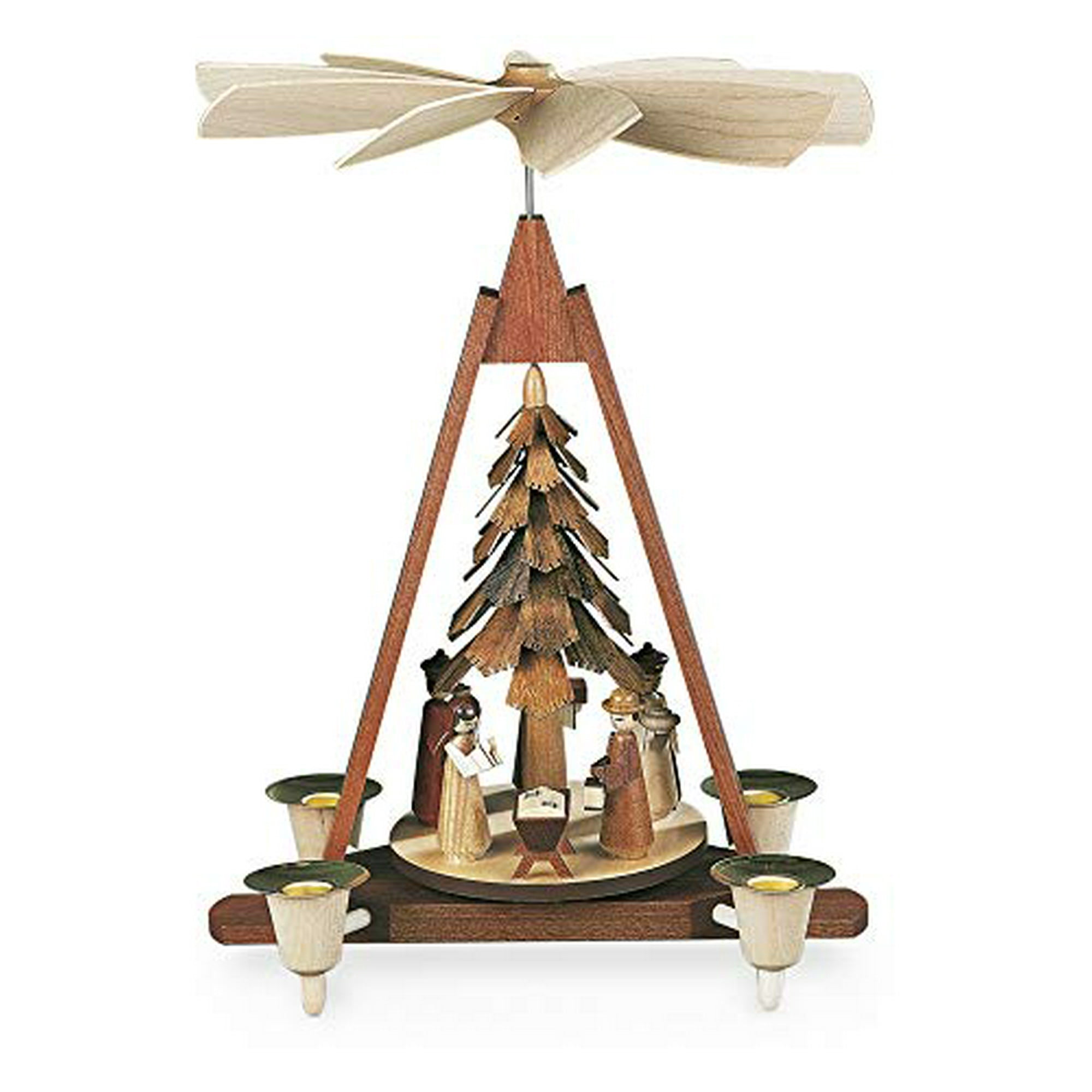 M・ler German christmas pyramid Nativity scene, 1-tier, height 30 ...