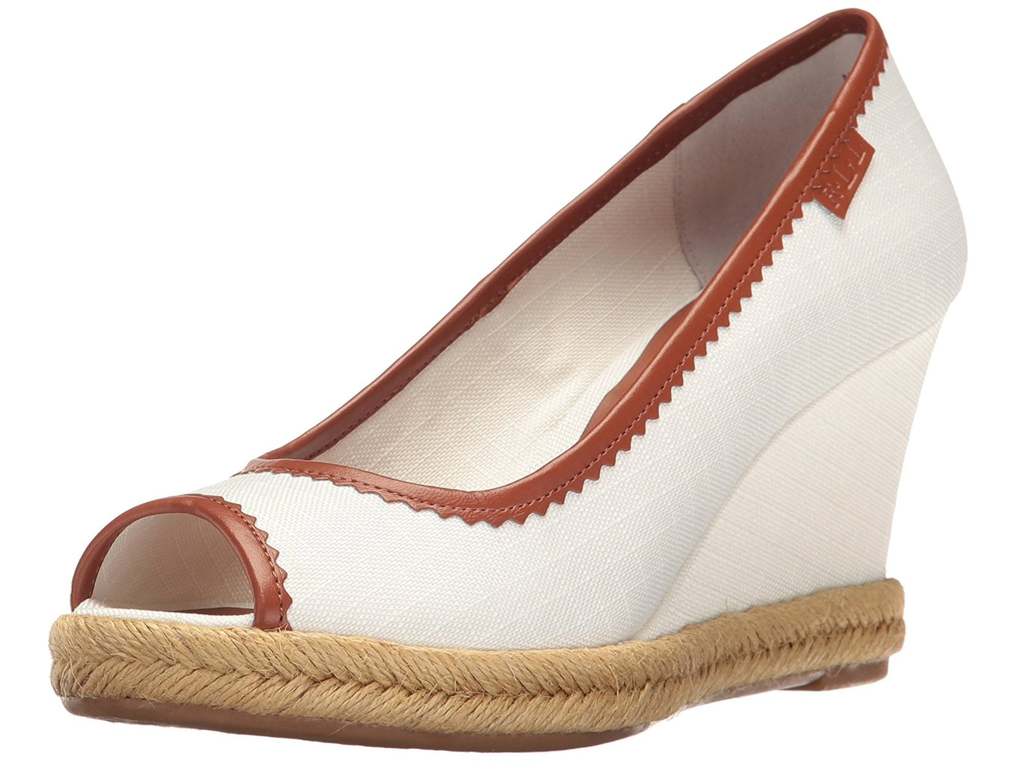 ralph lauren peep toe wedges