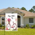 thumbnail image 2 of Amhnf Happy Mothers Day Pink Bicycle With Flowers Garden Flag For Home Outdoor Garden Yard Decor 12x18 inch, 2 of 5