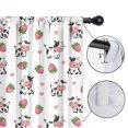 thumbnail image 4 of Blackout Kids Curtains,White Cow Strawberry Heart Pattern Childrens Insulated Curtains Set Of 2,Bedroom Essentials,Toddler Room Decor 52x84in(132x213cm), 4 of 5