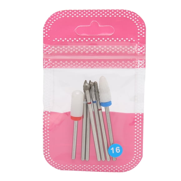 Juego de brocas para uñas, 7 piezas Brocas para uñas Brocas para limas de uñas eléctricas Brocas para uñas para manicura y pedicura Características mejoradas