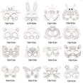 thumbnail image 1 of Máscaras de graffiti de papel en blanco DIY, máscaras para colorear de animales de la jung KHYHGT KHYHGT, 1 of 2