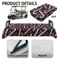 thumbnail image 6 of Yuyamidu Candy Canes Golf Cart Seat Cover for 2 Person Seats Christmas Club Car Seat Cushion Warm Travel Sports Golf Cart Accessories Protection, 6 of 8