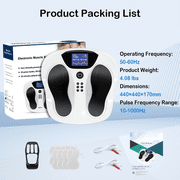 Terahertz EMS Foot Massager Pro 2 with TENS Pads, 99-Level Electric Foot Stimulator for Relaxation and Comfort, Home Wellness Device, FSA HSA Eligible