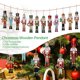 thumbnail image 2 of 1 juego de decoración navideña nueva de 2025, colgante de madera con forma de soldado cascanueces, colgante de madera para árbol de Navidad, decoración de Año Nuevo, 2 of 5