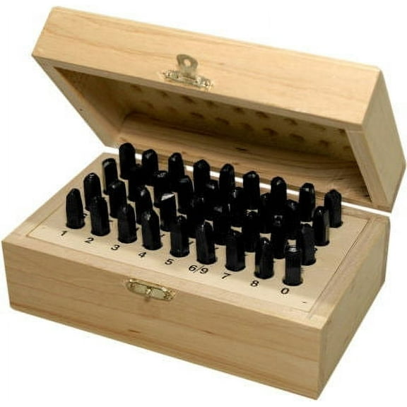 Alphabet and Number Metal Stamp Set