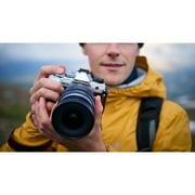 OM System OM-5 Silver Micro Four Thirds System Camera M.Zuiko Digital ED 12-45mm F4.0 PRO kit Outdoor Camera Weather Sealed Design 5-Axis Image Stabilization 50MP Handheld High Res Shot