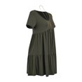thumbnail image 3 of Vestido George Talla M Cuello V Verde, 3 of 4