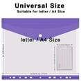 JPLZi Plastic Envelopes Folders A4 11 Holes Expandable Folders For
