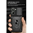 thumbnail image 3 of Magnetic Phone case compatible Oppo Realme 10 4G Slide Camera Lens Protection and Built in 360 Rotatable Ring Holder Cheap and fine, 3 of 5