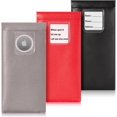 thumbnail image 1 of ORUYROP Squeeze Leather Sunglasses Pouch-3 Pack Spring Storage Glasses Pouch Holder, 1 of 7