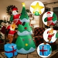 thumbnail image 6 of 7ft Inflatable Christmas Tree for Yard Outside Decoration, Blow Up Santa Climbing Tree Chased by Puppy, Built-in LED Lights for Winter Holiday Xmas Party Indoor and Outdoor Garden Lawn Decors, 6 of 8