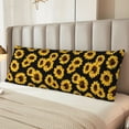 thumbnail image 6 of Easygdp Sunflower 6 Long Body Pillowcase - Super Soft Microfiber Body Pillow Case - Envelope Closure, Cool, Anti-Fading- 20x54 in, 6 of 8